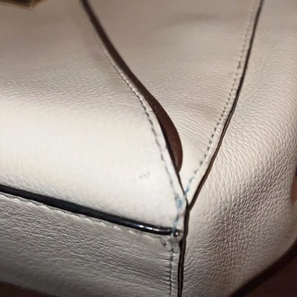 Kate Spade envelope purse. Cream with brown trim . Euc!